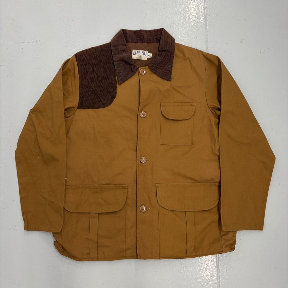Vintage 80s Blue Bill Tan Canvas Utility Hunting Jacket